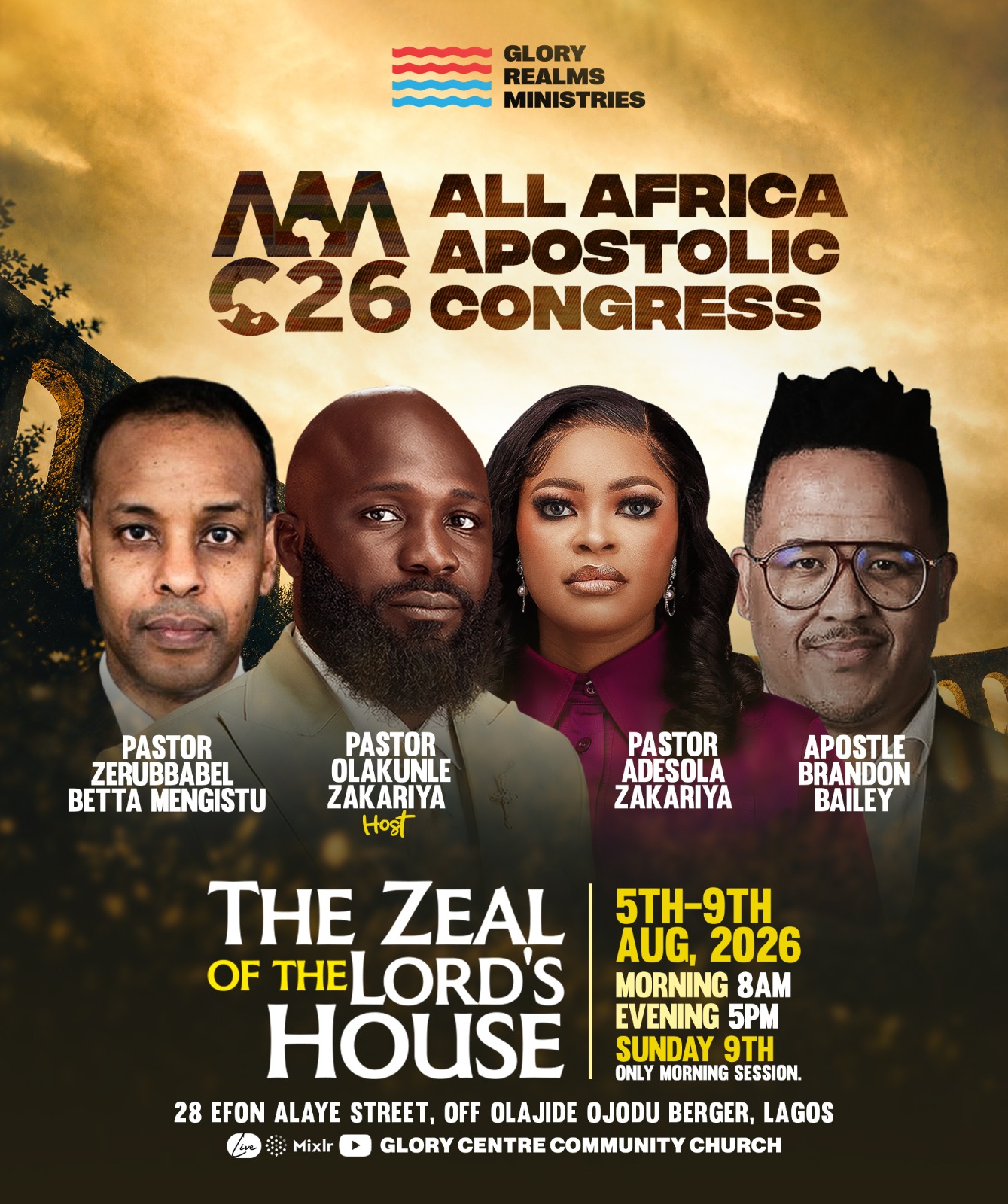 All Africa Apostolic Congress Flyer Poster