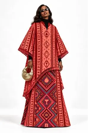 Festival look: Coral kaftan