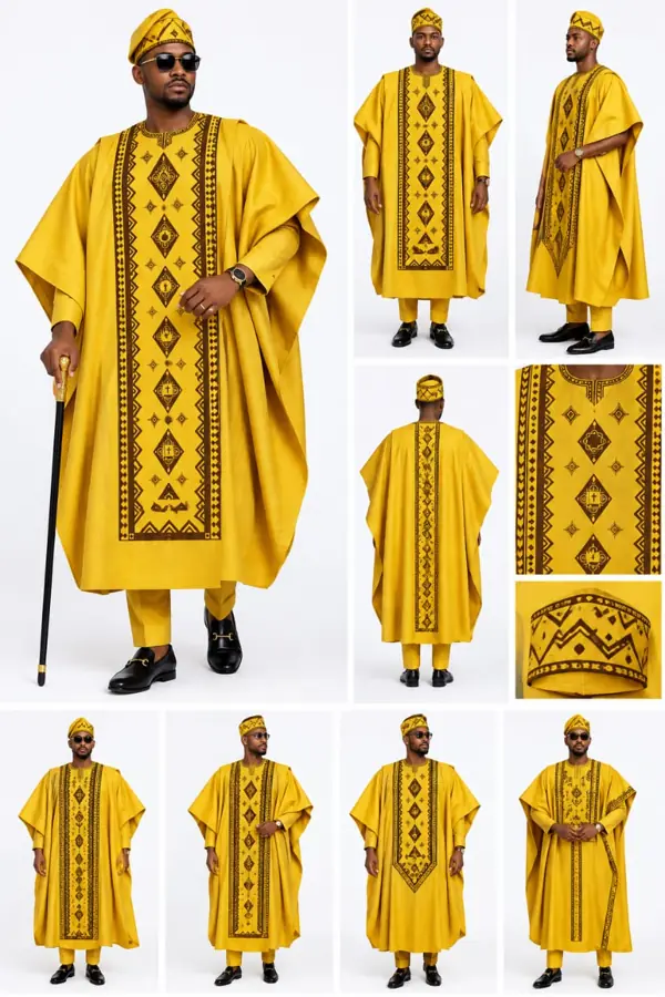 Festival look: Gold agbada