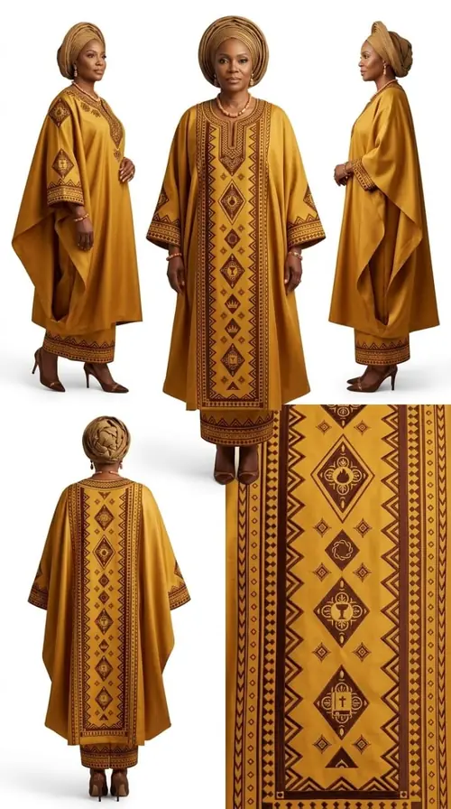 Festival look: Gold robes